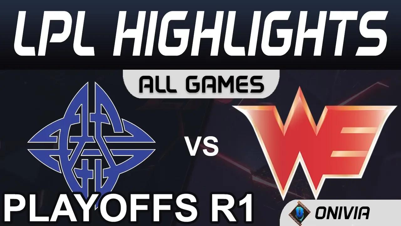 ES vs WE ALL GAMES Highlights Round1 LPL Spring Playoffs 2020 eStar vs Team WE LPL Highlights 2020 b thumbnail