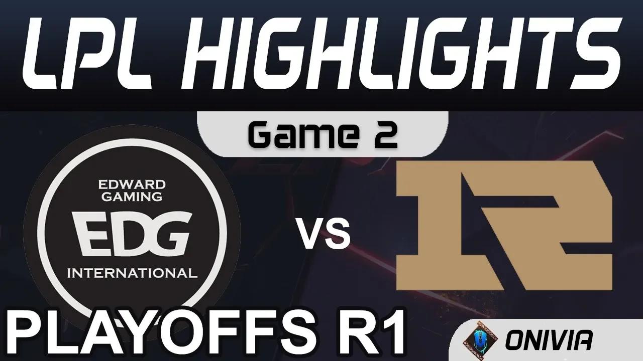 EDG vs RNG Highlights Game 2 Round1 LPL Spring Playoffs 2020 Edward Gaming vs Royal Never Give Up by thumbnail