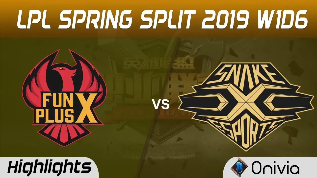 FPX vs SS Highlights Game 1 LPL Spring 2019 W1D6 FunPlus Phoneix vs Snake Esports by Onivia thumbnail