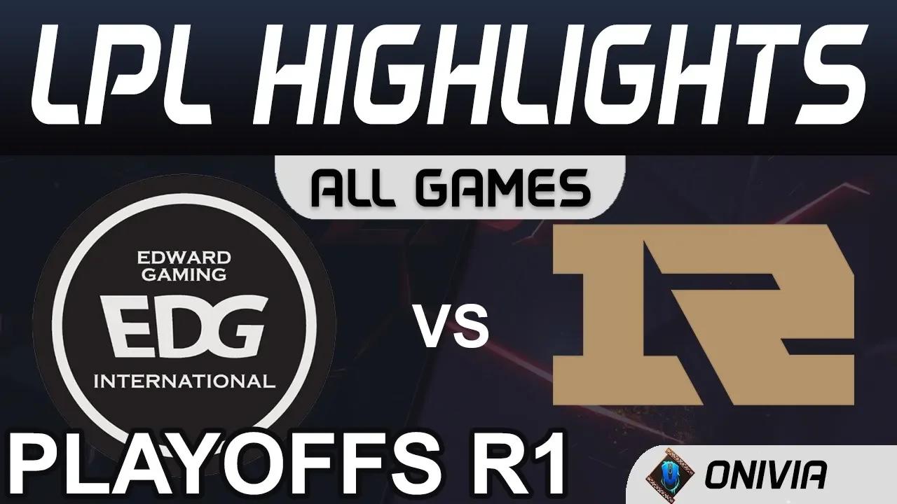 EDG vs RNG ALL GAMES Highlights Round1 LPL Spring Playoffs 2020 Edward Gaming vs Royal Never Give Up thumbnail