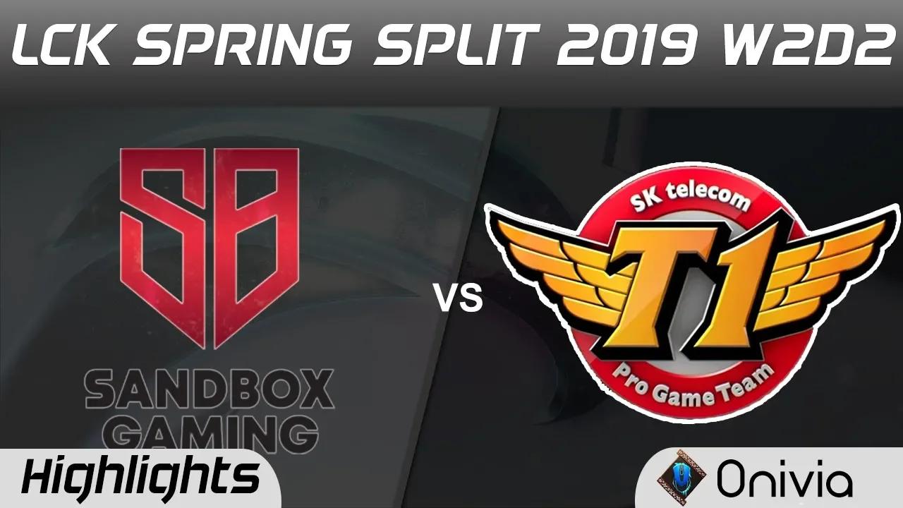 SB vs SKT Highlights Game 2 LCK Spring 2019 W2D2 Sandbox Gaming vs SK Telecom T1 by Onivia thumbnail