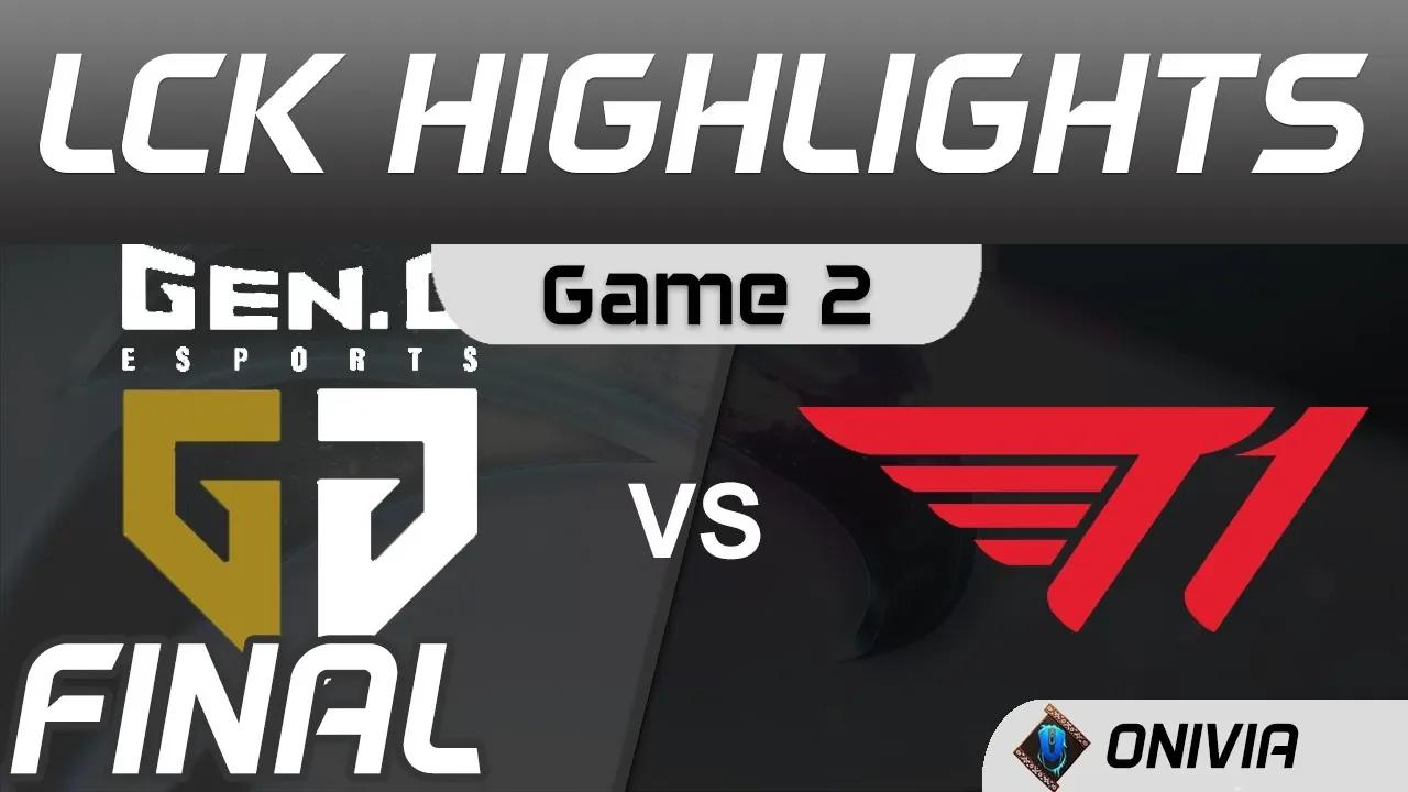 GEN vs T1 Highlights Game 2 Final LCK Spring Playoffs 2020 Gen G vs T1 by Onivia thumbnail