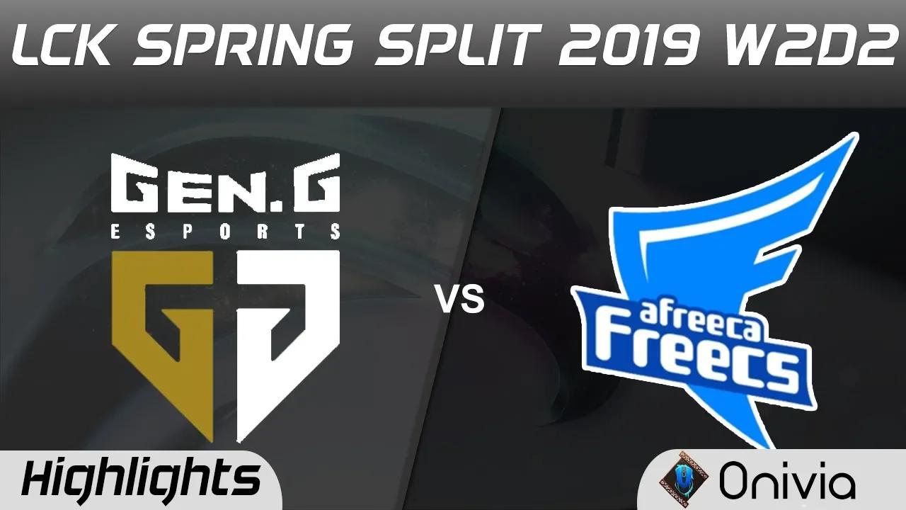 GEN vs AFS Highlights Game 2 LCK Spring 2019 W2D2 Gen G Esports vs Afreeca Freecs by Onivia thumbnail