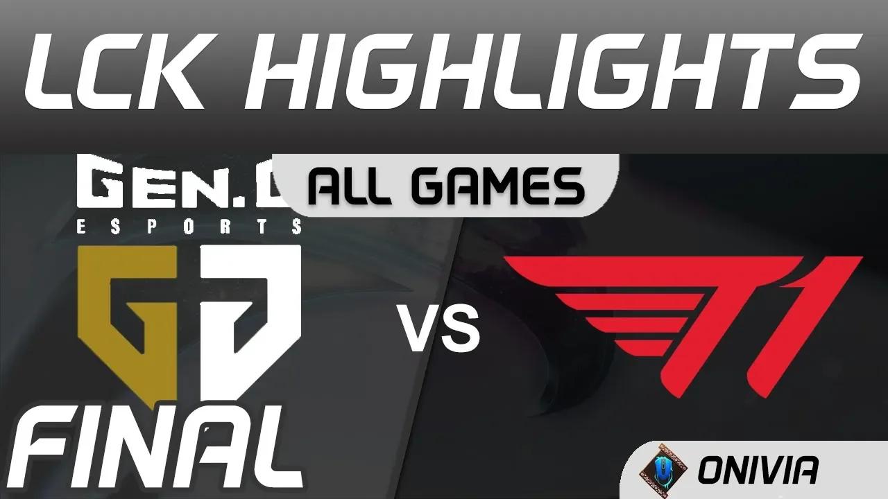 GEN vs T1 ALL GAMES Highlights Final LCK Spring Playoffs 2020 Gen G vs T1 by Onivia thumbnail