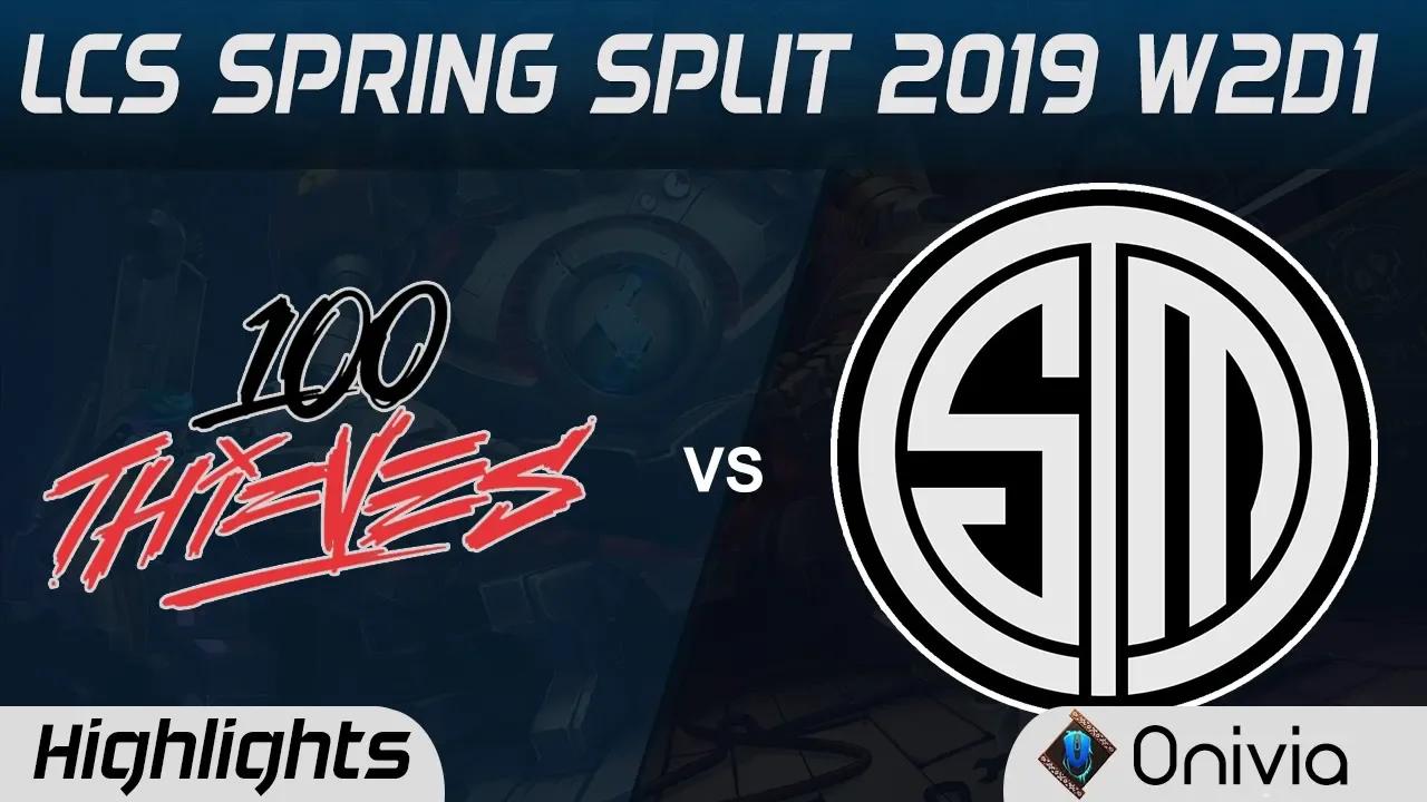 100 vs TSM Highlights LCS Spring Split 2019 W1D1 100Thieves vs Team Solo Mid by Onivia thumbnail