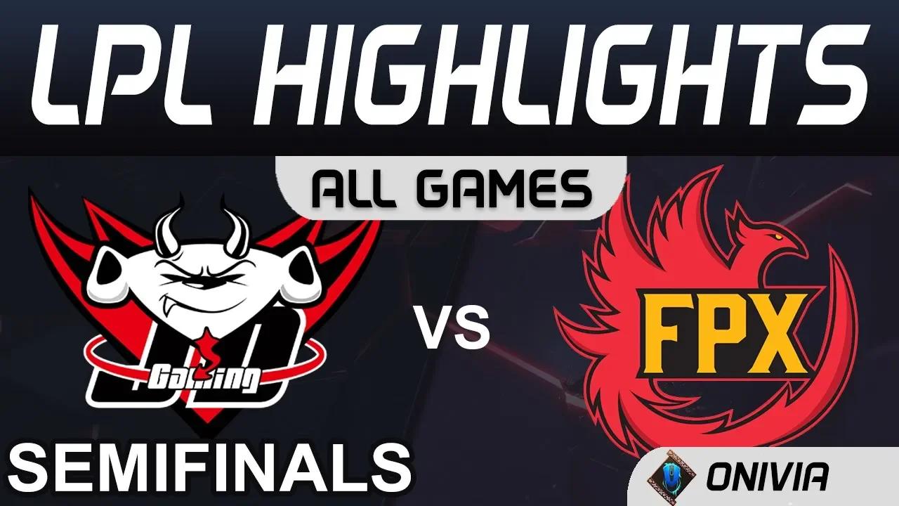 JDG vs FPX ALL GAMES Highlights Semifinals LPL Spring Playoffs 2020 JD Gaming vs FunPlus Phoenix LPL thumbnail