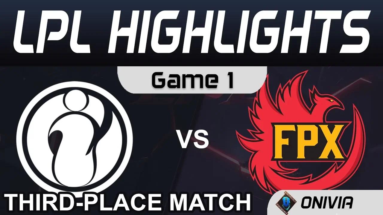 IG vs FPX Highlights Game 1 3rd Place Match LPL Spring 2020 Invictus Gaming vs FunPlus Phoenix by On thumbnail