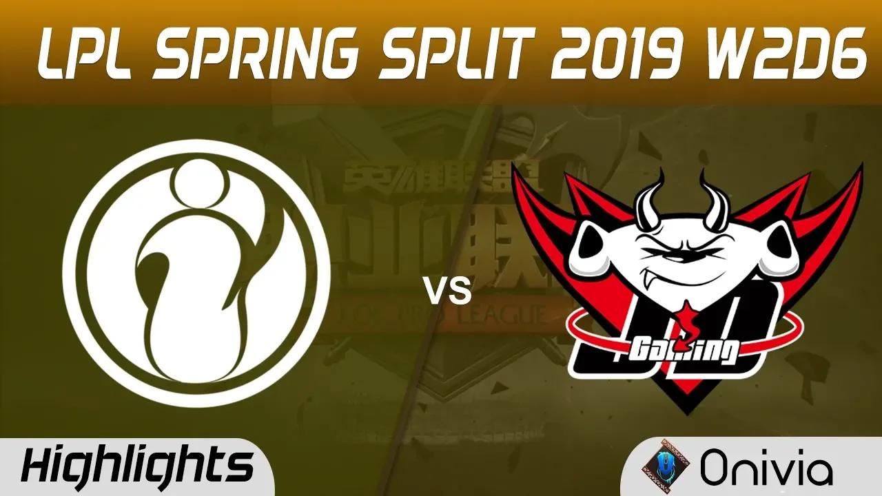 IG vs JGD Highlights Game 2 LPL Spring 2019 W2D6 Invictus Gaming vs JD Gaming by Onivia thumbnail