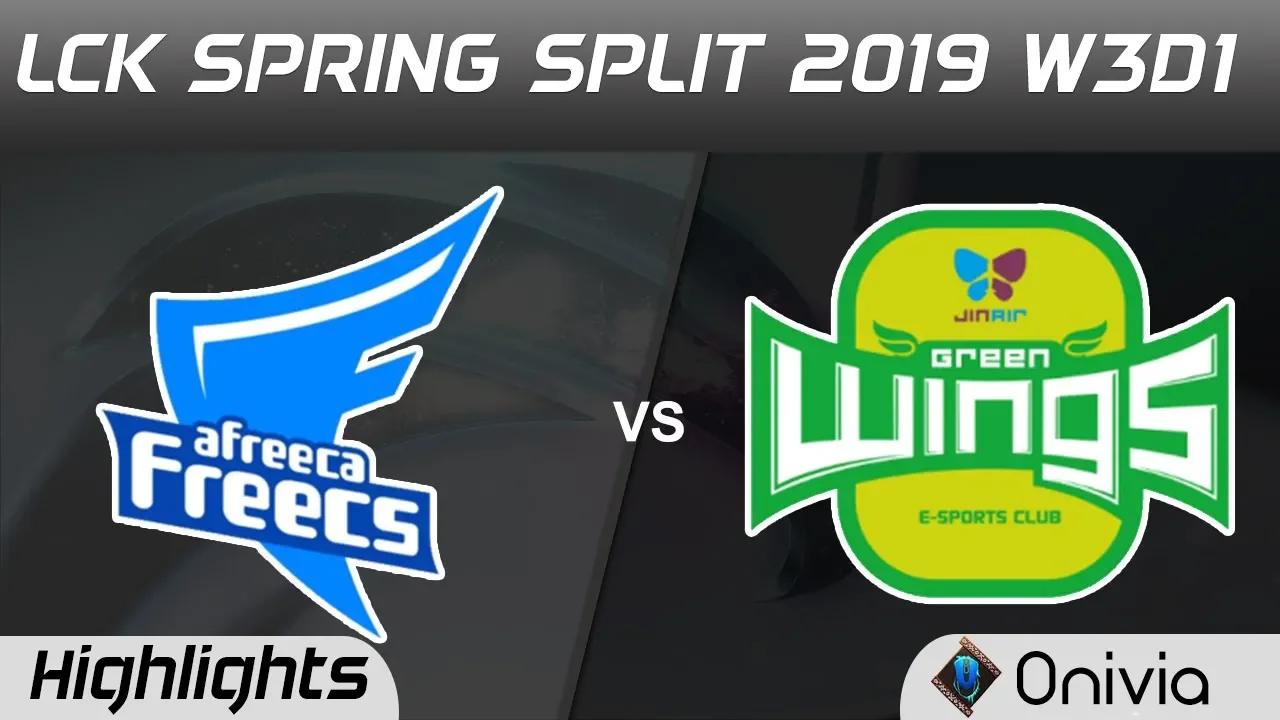 AFS vs JAG Highlights Game 1 LCK Spring 2019 W3D1 Afreeca Freecs vs Jin Air GreenWings by Onivia thumbnail