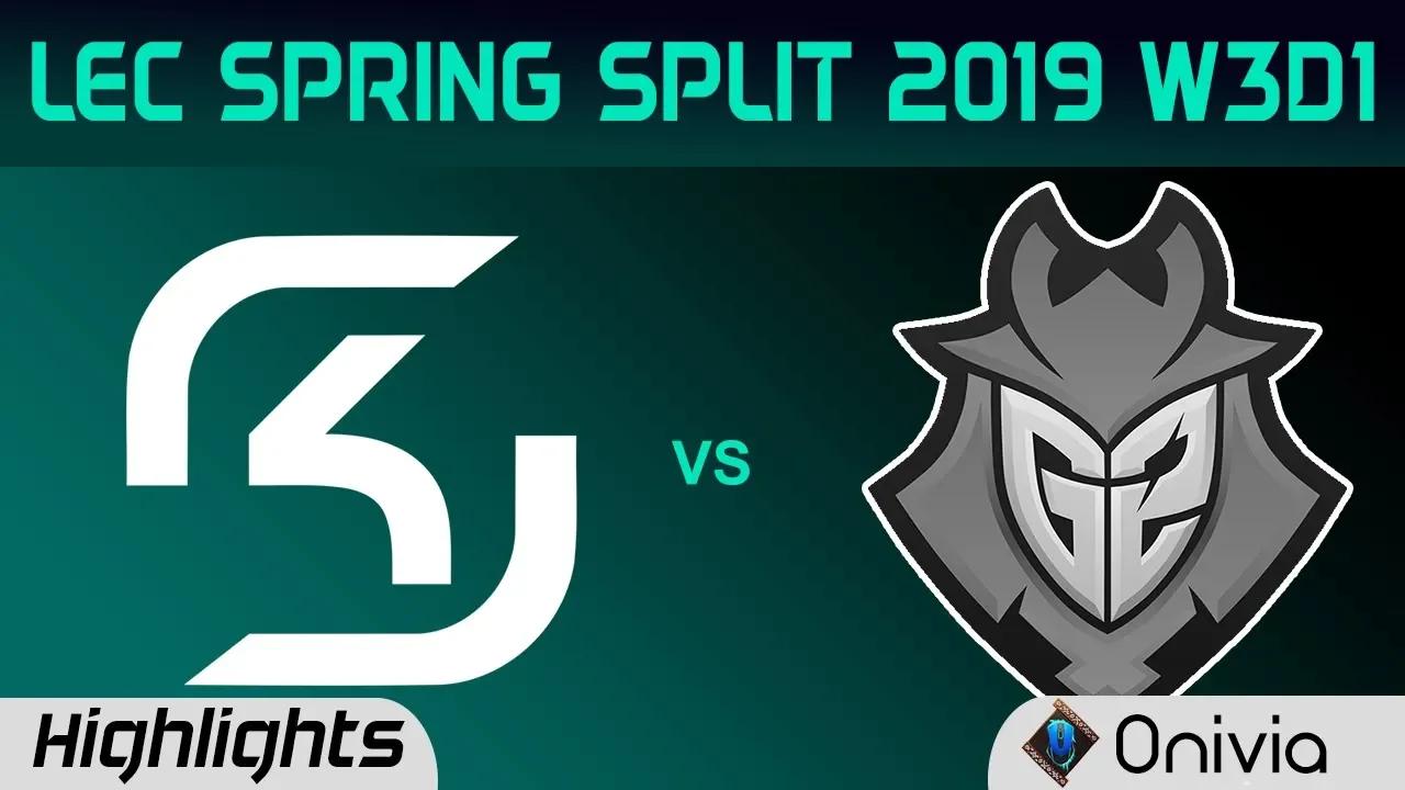 SK vs G2 Highlights LEC Spring Split 2019 W3D1 SK Gaming vs G2 Esports By Onivia thumbnail