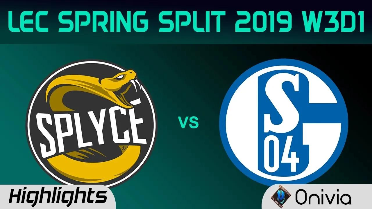 SPY vs S04 Highlights LEC Spring Split 2019 W3D1 Splyce vs Schalke 04 By Onivia thumbnail