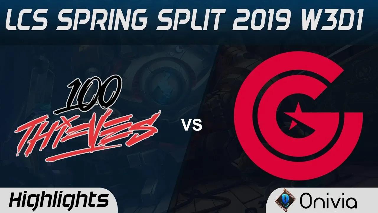 100 vs CG Highlights LCS Spring Split 2019 W3D1 100Thieves vs Clutch Gaming by Onivia thumbnail