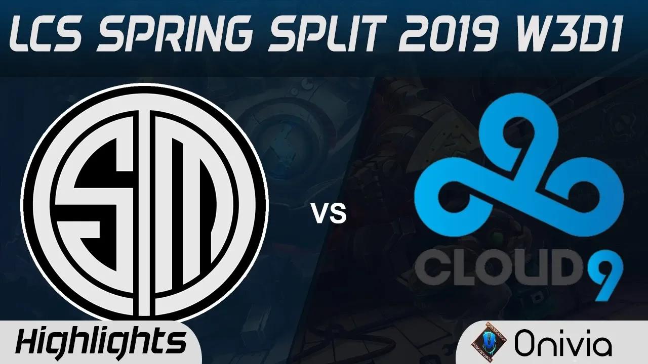 TSM vs C9 Highlights LCS Spring Split 2019 W3D1 Team Solo Mid vs Cloud9 by Onivia thumbnail