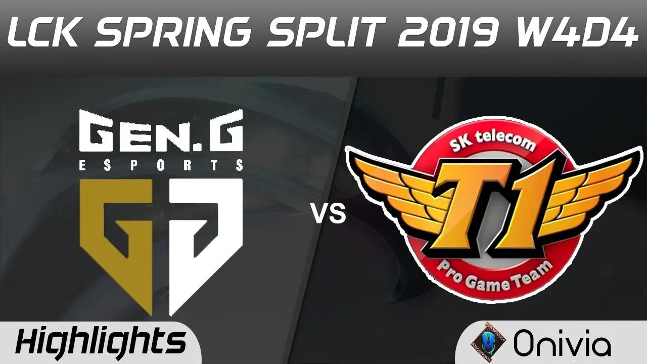 GEN vs SKT Highlights Game 2 LCK Spring 2019 W4D4 Gen G vs SK Telecom T1 by Onivia thumbnail