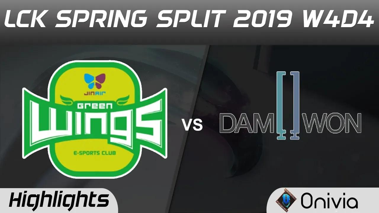 JAG vs DWG Highlights Game 1 LCK Spring 2019 W4D4 Jin Air Green Wings vs DAMWON Gaming by Onivia thumbnail