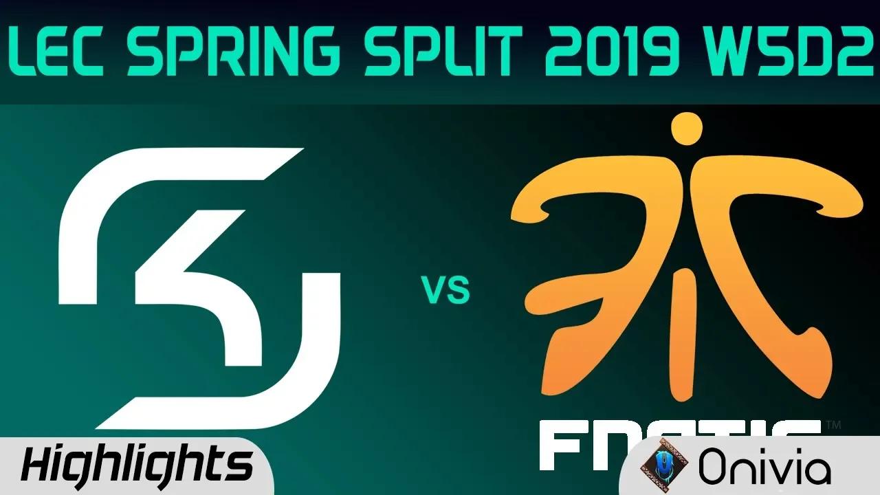 SK vs FNC Highlights LEC Spring Split 2019 W5D2 SK Gaming vs Fnatic By Onivia thumbnail