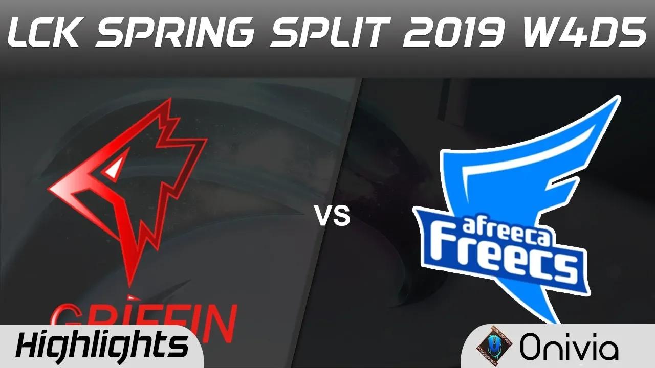 GRF vs AF Highlights Game 2 LCK Spring 2019 W4D5 Griffin vs Afreeca Freecs by Onivia thumbnail