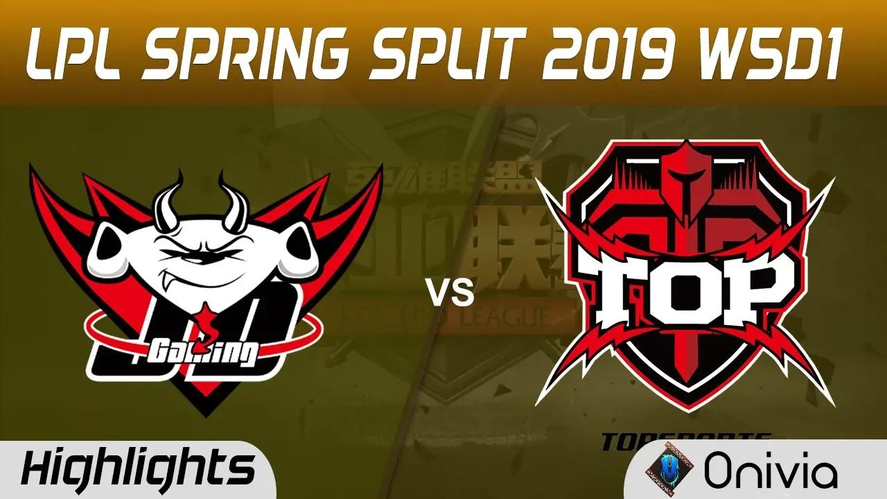 JDG vs TOP Highlights Game 2 LPL Spring 2019 W5D1 JD Gaming vs TopSport Esports by Onivia thumbnail