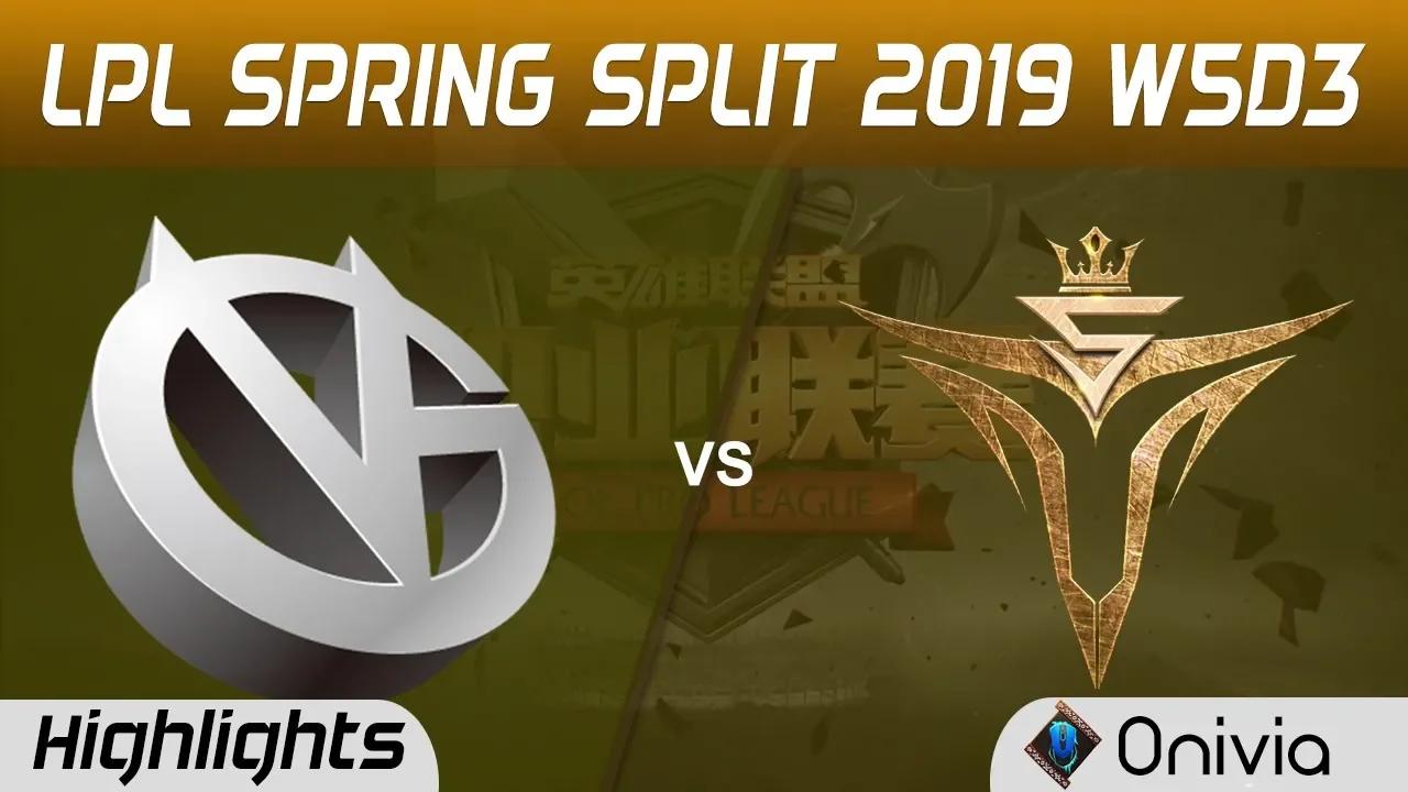 VG vs V5 Highlights Game 3 LPL Spring 2019 W5D3 Vici Gaming vs Victory Five by Onivia thumbnail