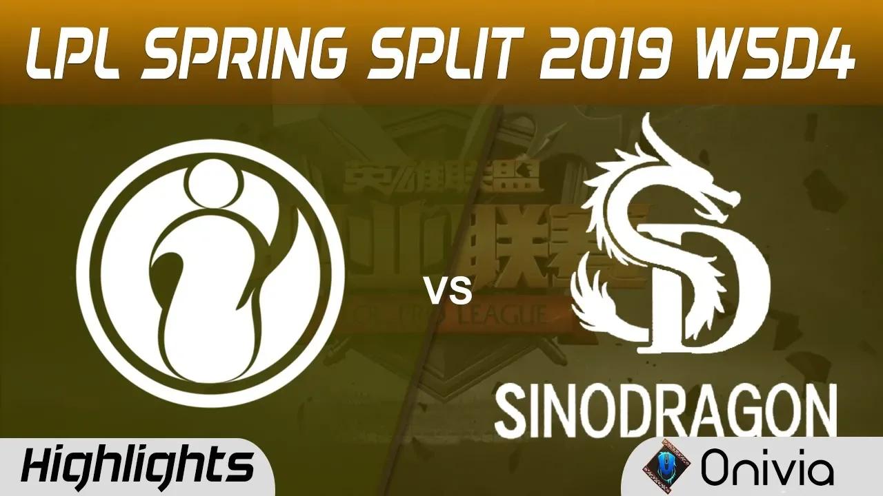 IG vs SDG Highlights Game 1 LPL Spring 2019 W5D4 Invictus Gaming vs SinoDragon Gaming by Onivia thumbnail