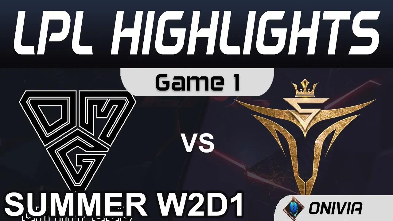 OMG vs V5 Highlights Game 1 LPL Summer Season 2020 W2D1 Oh My God vs Victory Five by Onivia thumbnail