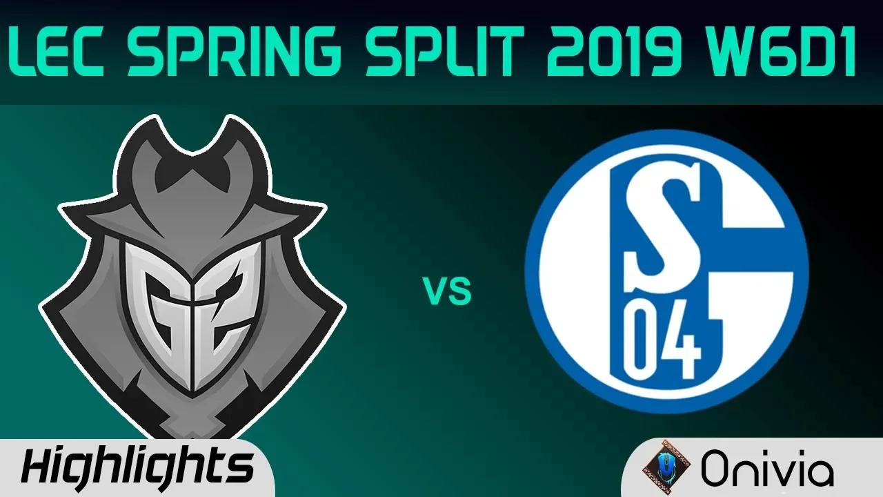 G2 vs S04 Highlights LEC Spring Split 2019 W6D1 G2 Esports vs Schalke 04 By Onivia thumbnail