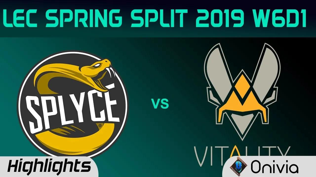 SPY vs VIT Highlights LEC Spring Split 2019 W6D1 Splyce vs Vitality By Onivia thumbnail