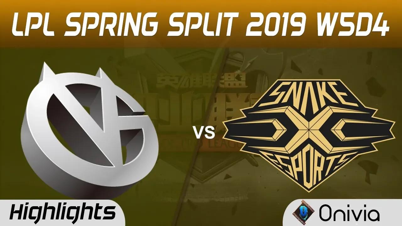 VG vs SS Highlights Game 1 LPL Spring 2019 W5D4 Vici Gaming vs Snake by Onivia thumbnail