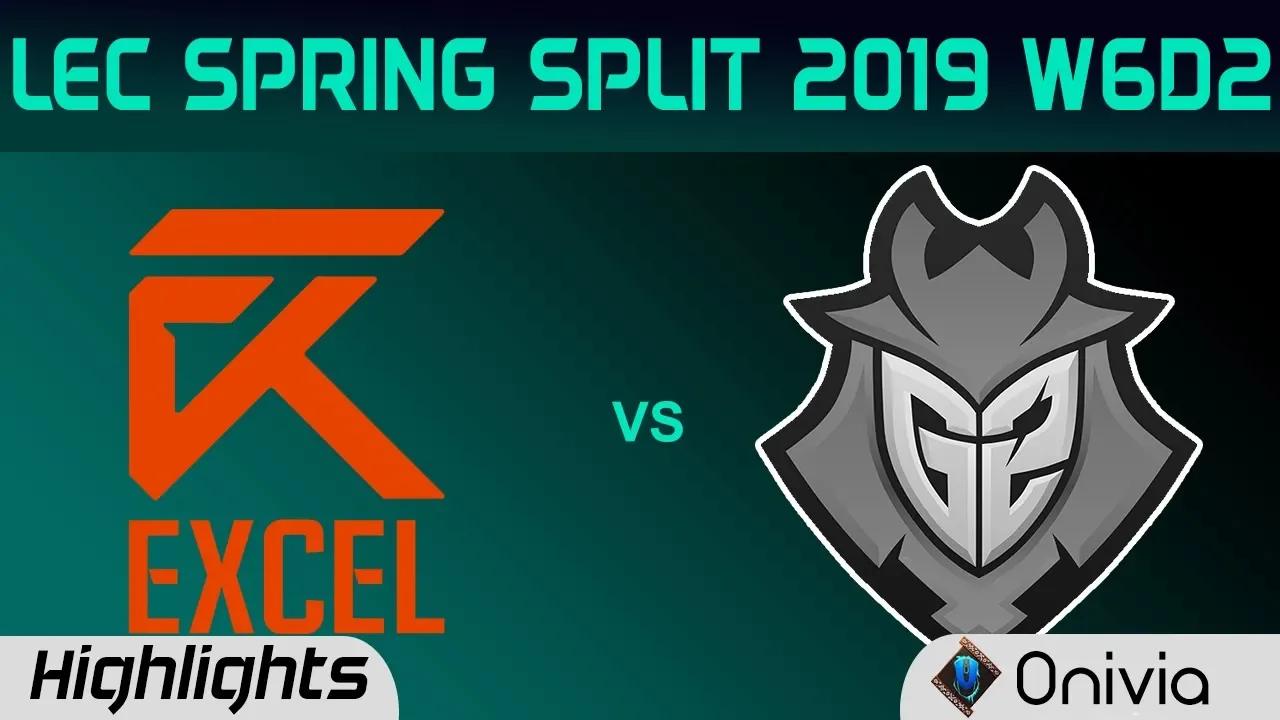 XL vs G2 Highlights LEC Spring Split 2019 W6D2 Excel Esports vs G2 Esports By Onivia thumbnail