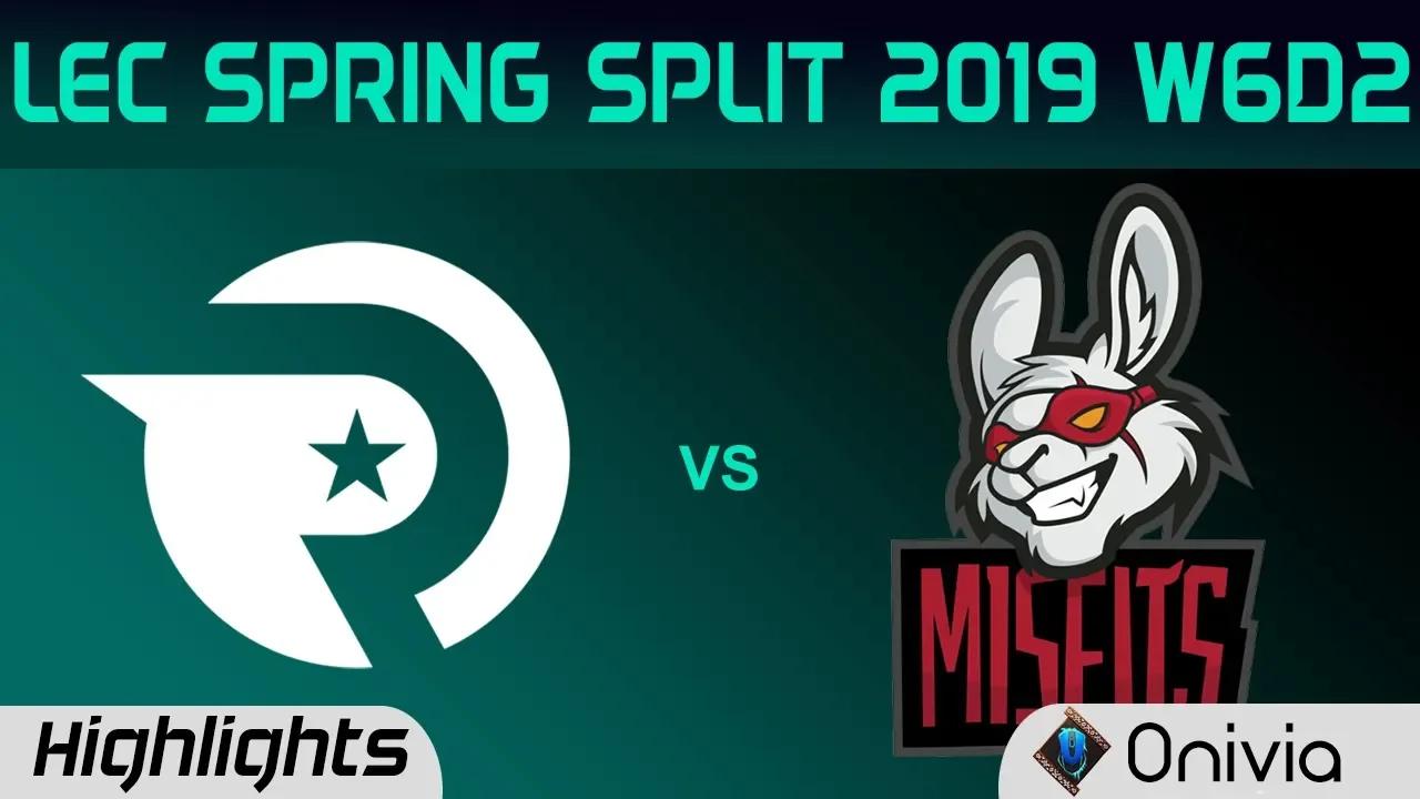 OG vs MSF Highlights LEC Spring Split 2019 W6D2 Origen vs Misfits Gaming By Onivia thumbnail