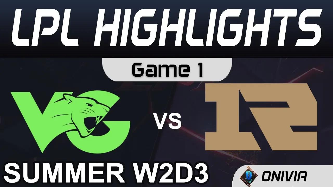 VG vs RNG Highlights Game 1 LPL Summer Season 2020 W2D3 Vici Gaming vs Royal Never Give Up by Onivia thumbnail