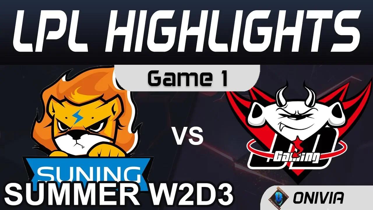 SN vs JDG Highlights Game 1 LPL Summer Season 2020 W2D3 Suning vs JDG Gaming by Onivia thumbnail