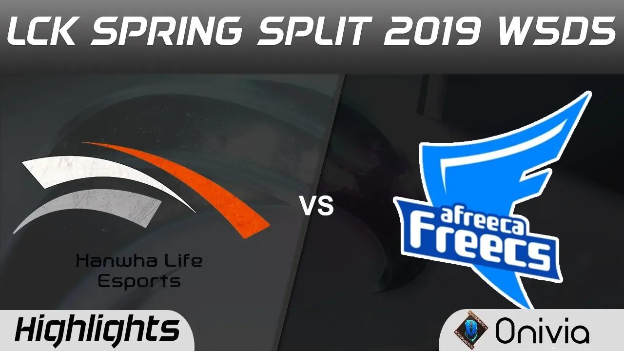 HLE vs AF Highlights Game 3 LCK Spring 2019 W5D5 Hanwha Life Esports vs Afreeca Freecs by Onivia thumbnail