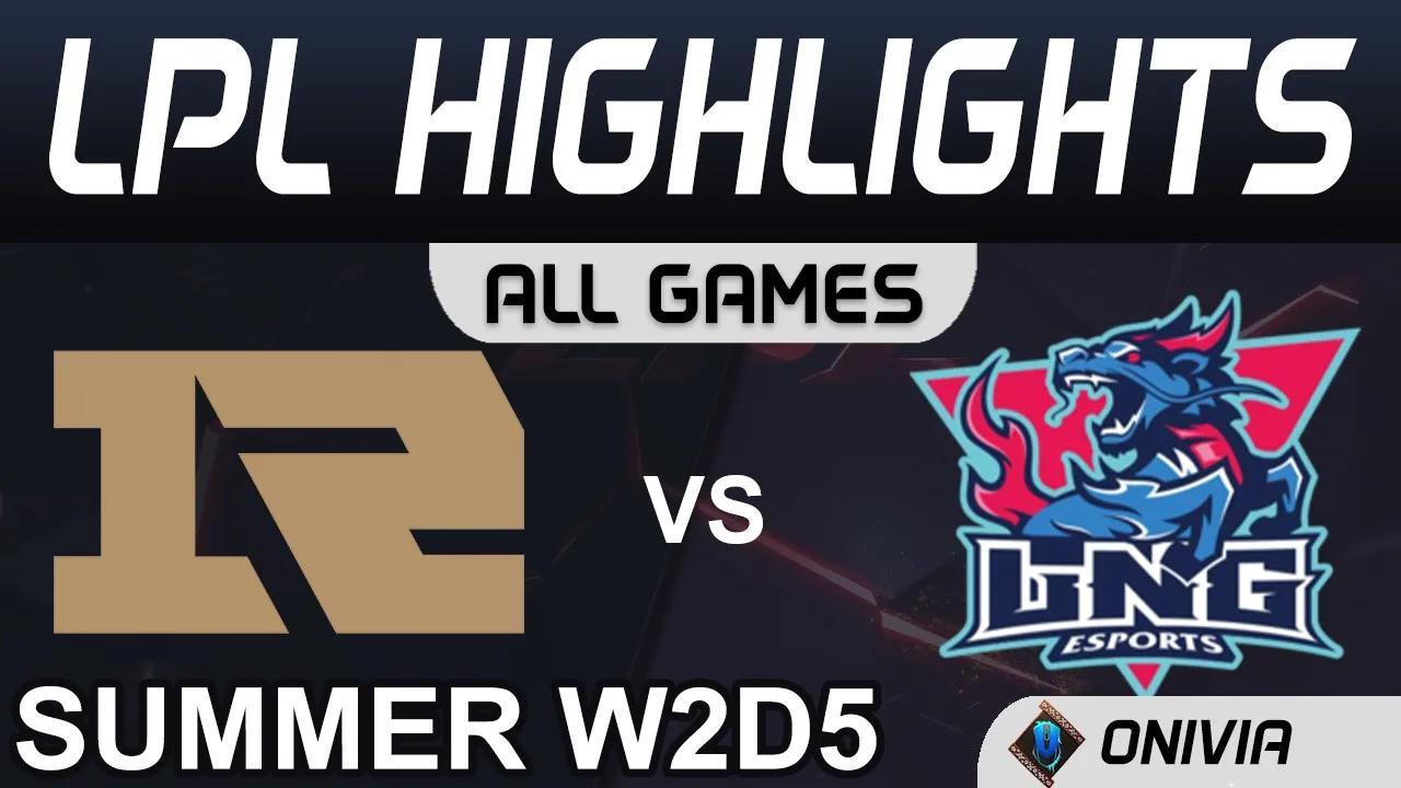 RNG vs LNG Highlights ALL GAMES LPL Summer Season 2020 W2D5 Royal Never Give Up vs LNG Esports by On thumbnail