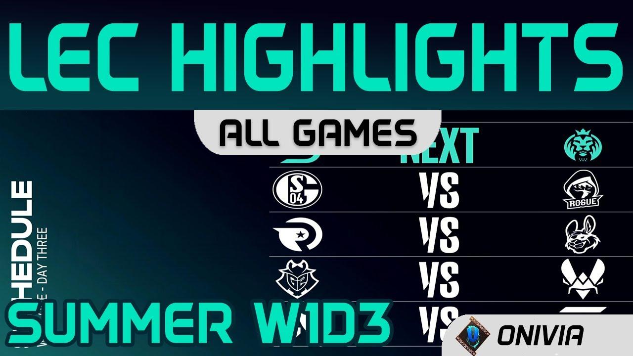 LEC Highlights Week1 Day3 LEC Summer 2020 All Games By Onivia thumbnail