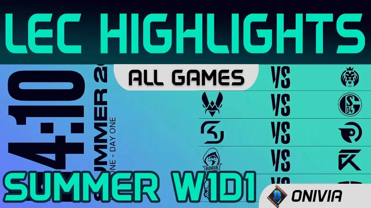 LEC Highlights Week1 Day1 LEC Summer 2020 All Games By Onivia thumbnail