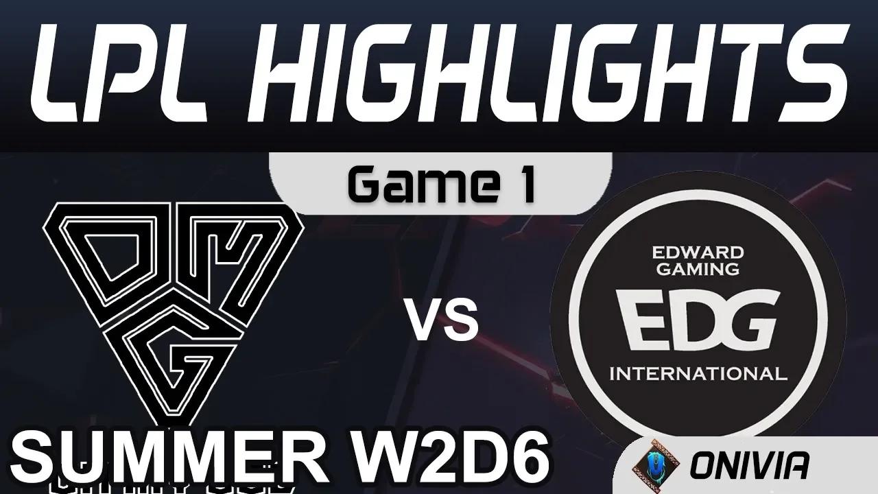 OMG vs EDG Highlights Game 1 LPL Summer Season 2020 W2D6 Oh My God vs EDward Gaming by Onivia thumbnail