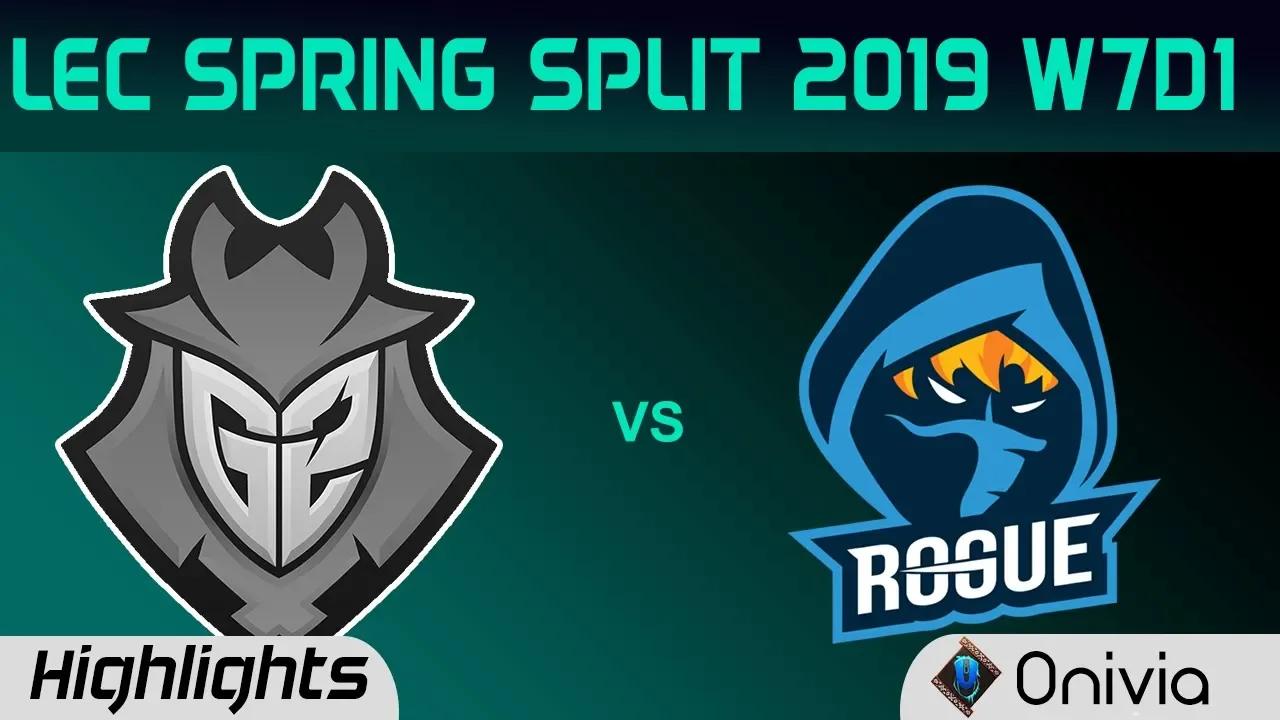 G2 vs RGE Highlights LEC Spring Split 2019 W7D1 G2 Esports vs Rouge By Onivia thumbnail