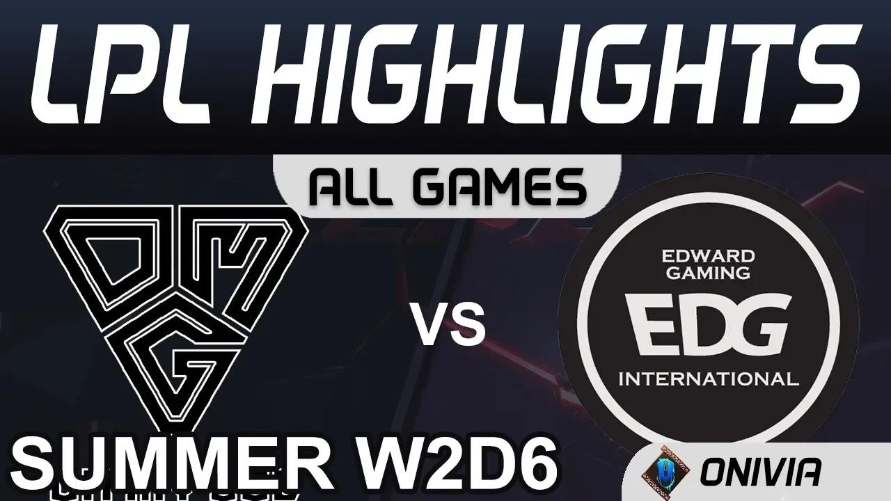 OMG vs EDG Highlights ALL GAMES LPL Summer Season 2020 W2D6 Oh My God vs EDward Gaming by Onivia thumbnail