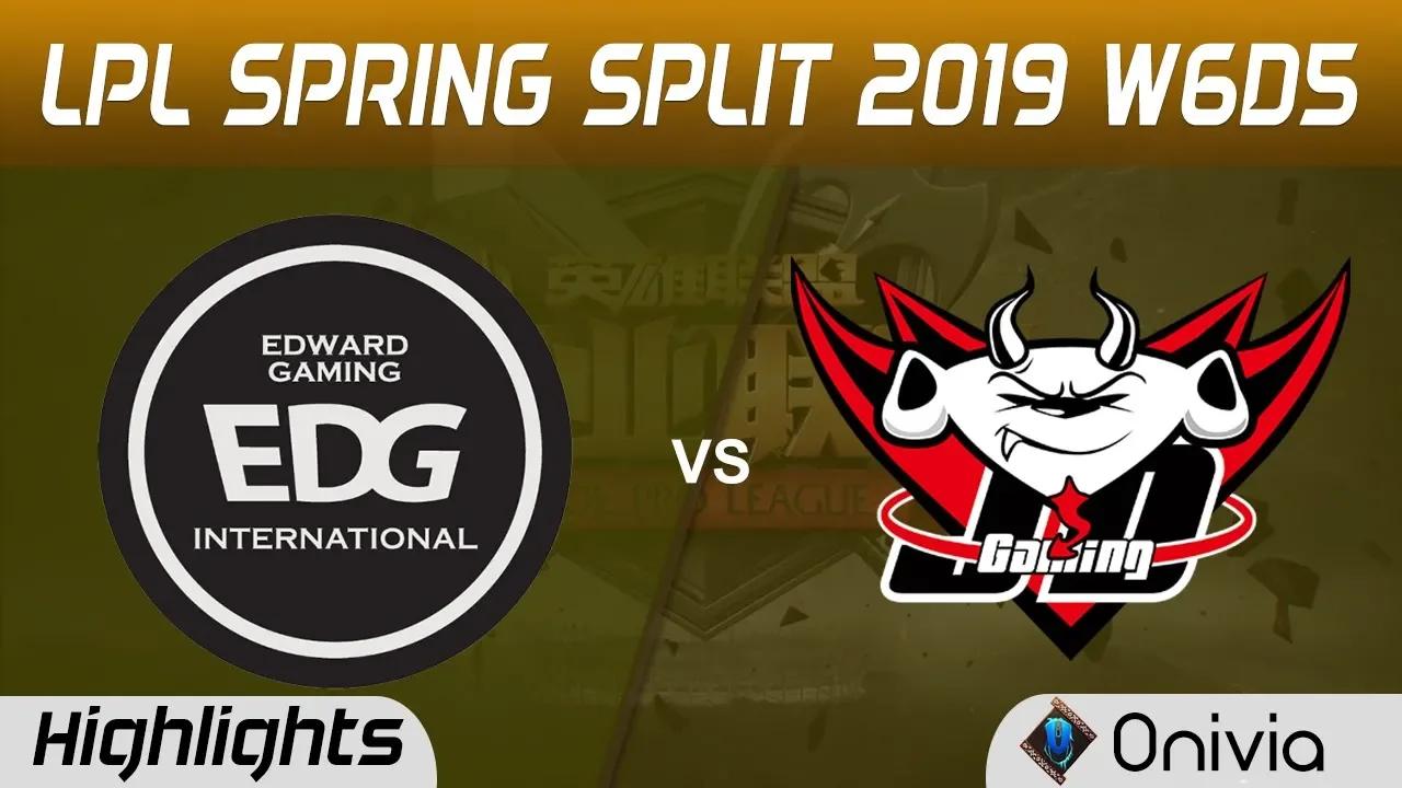 EDG vs JDG Highlights Game 1 LPL Spring 2019 W6D5 Edward Gaming vs JD Gaming by Onivia thumbnail