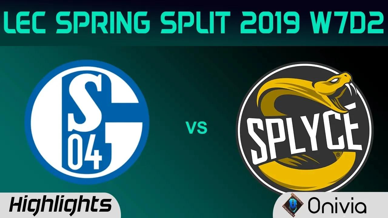 S04 vs SPY Highlights LEC Spring Split 2019 W7D2 FC Schalke 04 vs Splyce By Onivia thumbnail