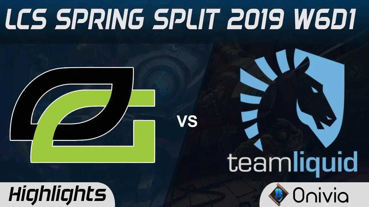 OPT vs TL Highlights LCS Spring Split 2019 W6D1 Optic Gaming vs Team Liquid by Onivia thumbnail