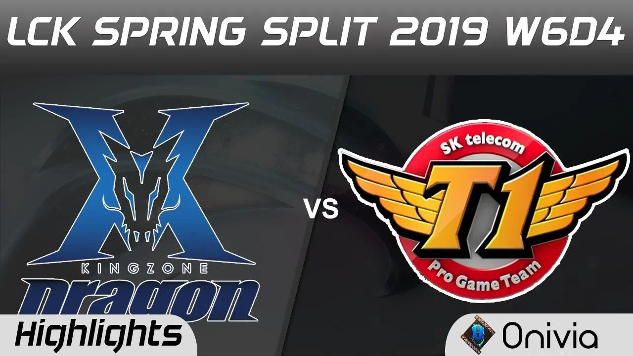 KZ vs SKT Highlights Game 1 LCK Spring 2019 W6D4 Kingzone DragonX vs SK Telecom T1 by Onivia thumbnail