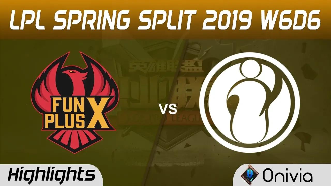 FPX vs IG Highlights Game 1 LPL Spring 2019 W6D6 FunPlus Phoenix vs Invictus Gaming by Onivia thumbnail