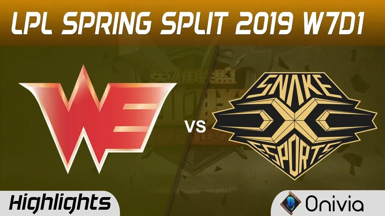 WE vs SS Highlights Game 1 LPL Spring 2019 W7D1 Team WE vs SS by Onivia thumbnail