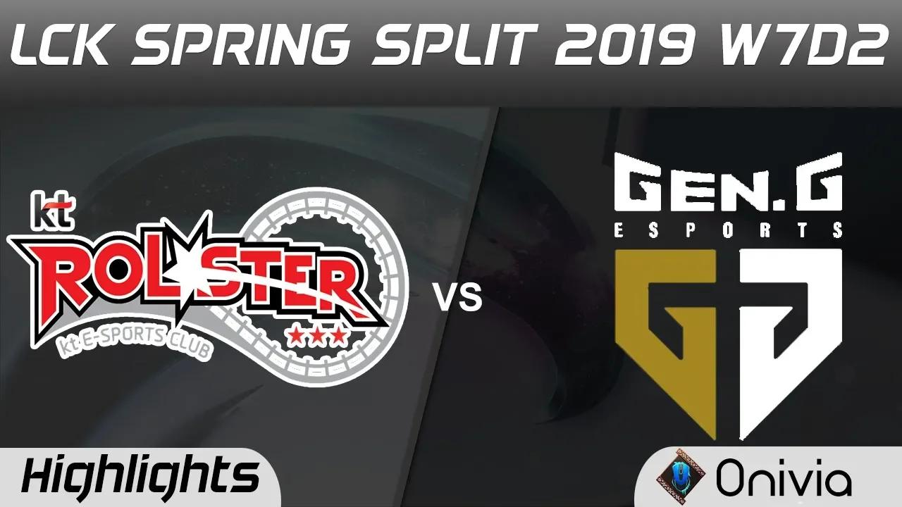 KT vs GEN Highlights Game 3 LCK Spring 2019 W7D2 KT Rolster vs Gen G Esports by Onivia thumbnail