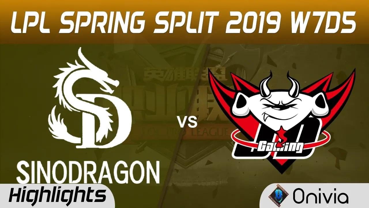 SDG vs JDG Highlights Game 2 LPL Spring 2019 W7D5 SinoDragon vs JD Gaming by Onivia thumbnail