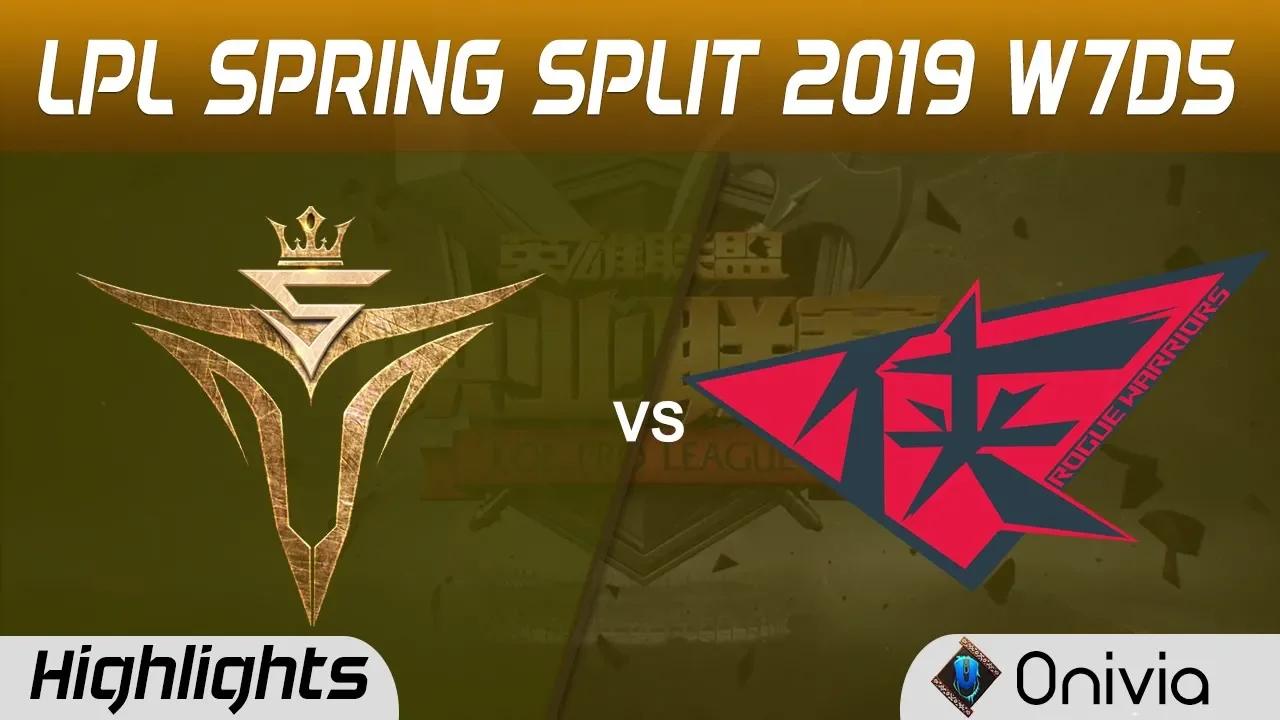 V5 vs RW Highlights Game 1 LPL Spring 2019 W7D5 Victory Five vs Rogue Warriors by Onivia thumbnail