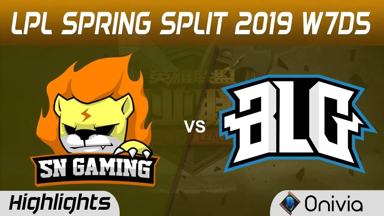 SN vs BLG Highlights Game 1 LPL Spring 2019 W7D5 Suning Gaming vs Bilibili Gaming by Onivia thumbnail