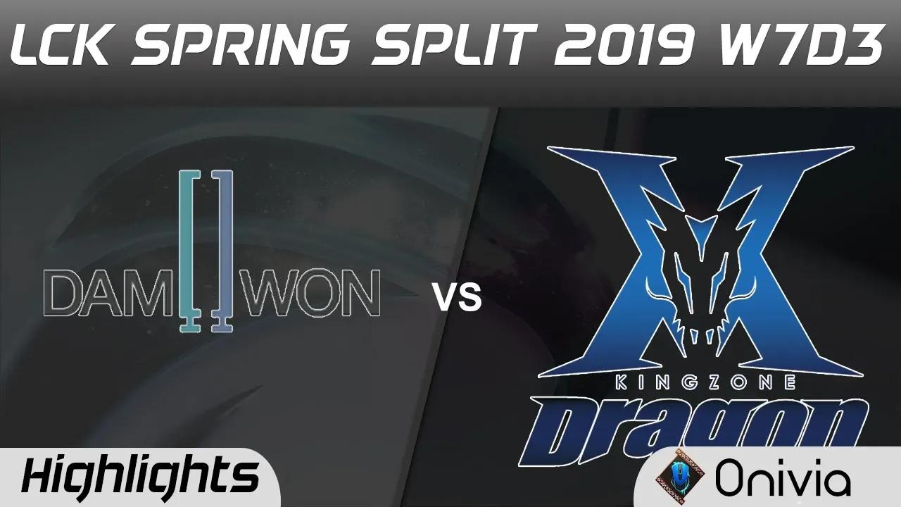 DWG vs KZ Highlights Game 2 LCK Spring 2019 W7D3 Damwon Gaming vs Kingzone DragonX by Onivia thumbnail